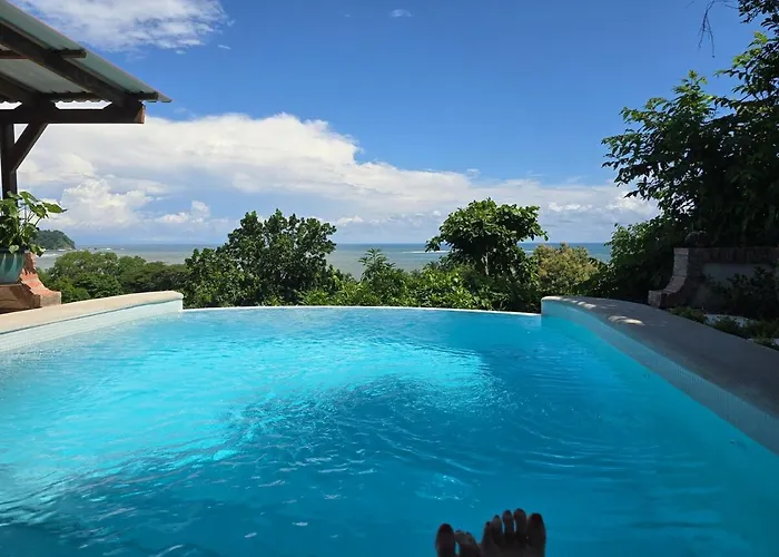 Villa Tico Tiki Vacation - Epic View & Pool, 5 Minute Walk To Beach! Sámara