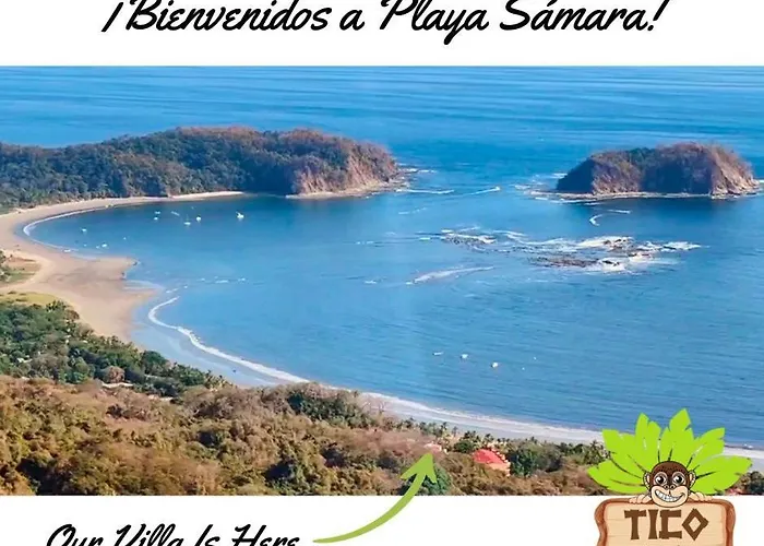 Tico Tiki Vacation - Epic View & Pool, 5 Minute Walk To Beach! Villa Sámara